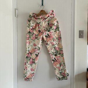 Sezane Austin trousers, US 6, romantic flowers print